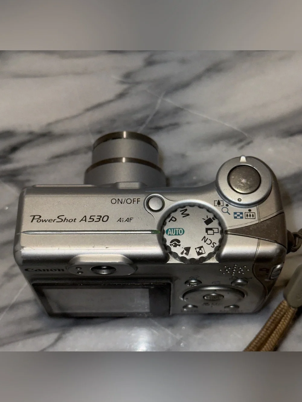 Canon PowerShot A530 5.0MP Digital Camera Silver | TESTED WORKING NICE